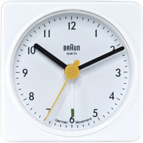 Braun Classic Square Travel Alarm Clock Fashion
