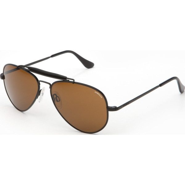 Randolph Engineering Sportsman Matte Black Sunglasses | Tan Polarized Skull Discount - Image 2