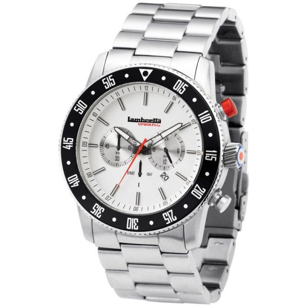 Lambretta De Luxe Chrono BT Watch | Silver Supply