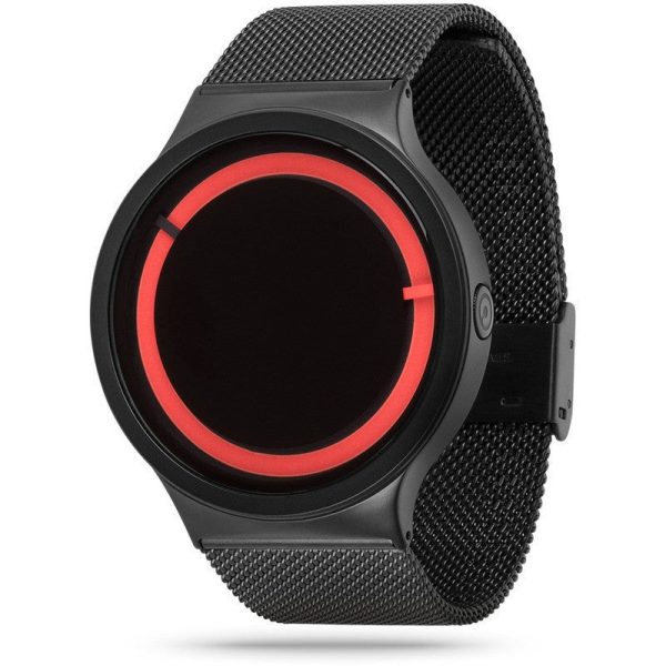 ZIIIRO Eclipse Metallic Watch | Black   Red For Sale - Image 2