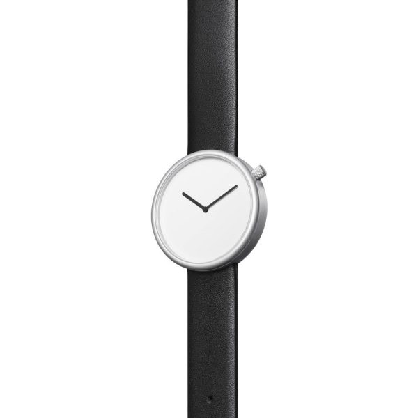 bulbul Ore 02 Watch | Matte Steel on Black Italian Leather For Discount - Image 4