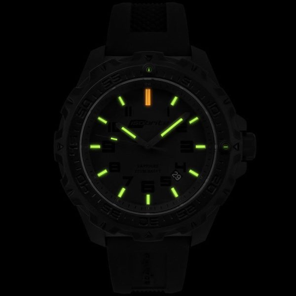 Isobrite Eclipse ISO202 Black-Green Watch | Silicone Discount - Image 2