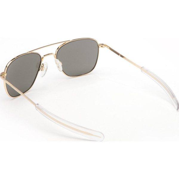 Randolph Engineering Aviator 23K Gold Sunglasses | Gray Bayonet For Discount - Image 3
