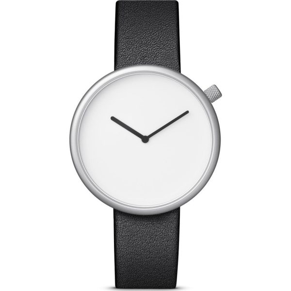 bulbul Ore 02 Watch | Matte Steel on Black Italian Leather For Discount - Image 2