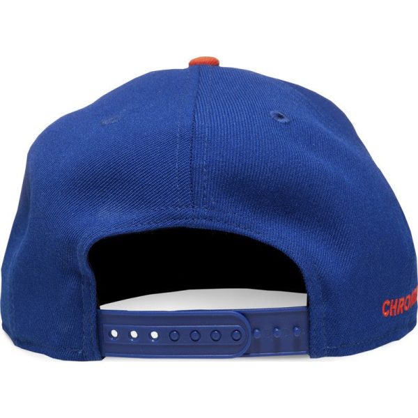 Chrome Mets Snapback Hat | Blue Orange Online Sale - Image 2