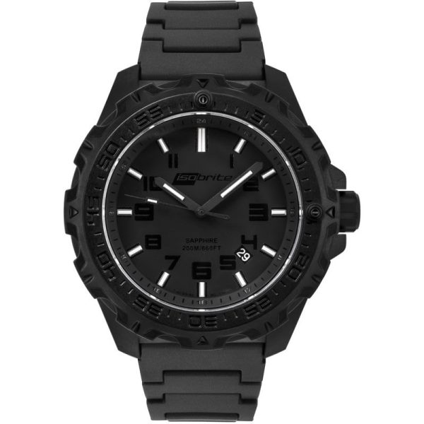 Isobrite Eclipse ISO212 Black-Green Watch | Polyurethane Cheap