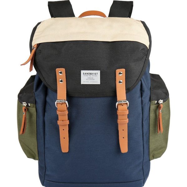 Sandqvist Lars-Göran Backpack | Multi Blue Black For Cheap
