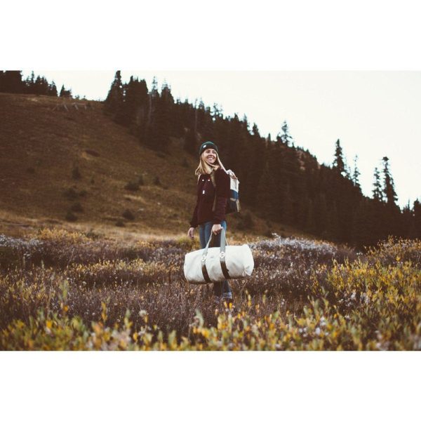 Topo x Woolrich 24  Duffel Bag | Natural Online Sale - Image 5