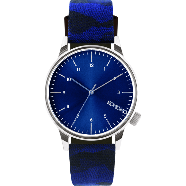 Komono Winston Print Watch | Camo Blue Cheap