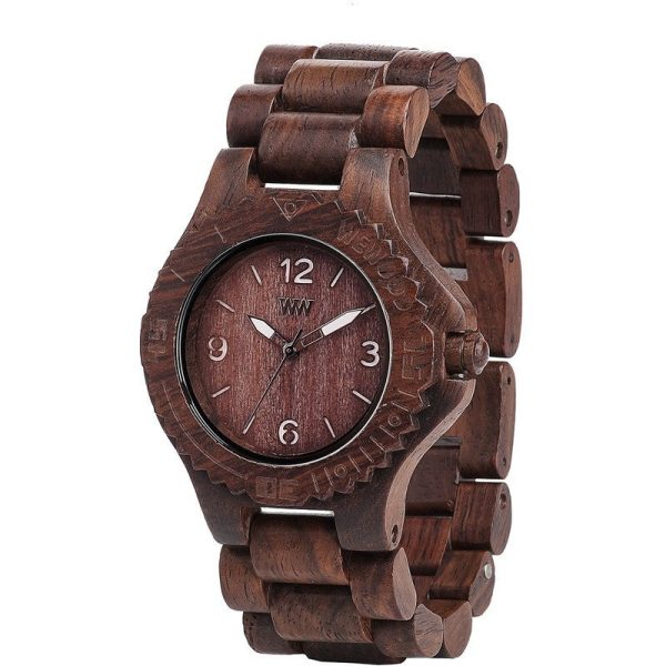 WeWood Kale Indian Rosewood Wood Watch | Chocolate White For Cheap