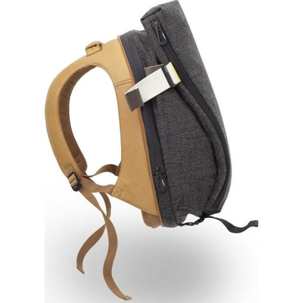 Cote&Ciel Isar Twin Touch Grid Backpack | Juniper Green Caramel For Cheap - Image 3