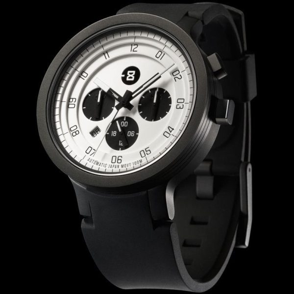 Minus-8 Layer 24 Black White Automatic Watch | Silicone Cheap - Image 5