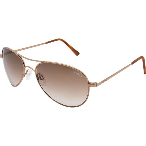 Randolph Engineering Amelia Chocolate Gold Sunglasses | Tan Gradient Skull Online now - Image 2