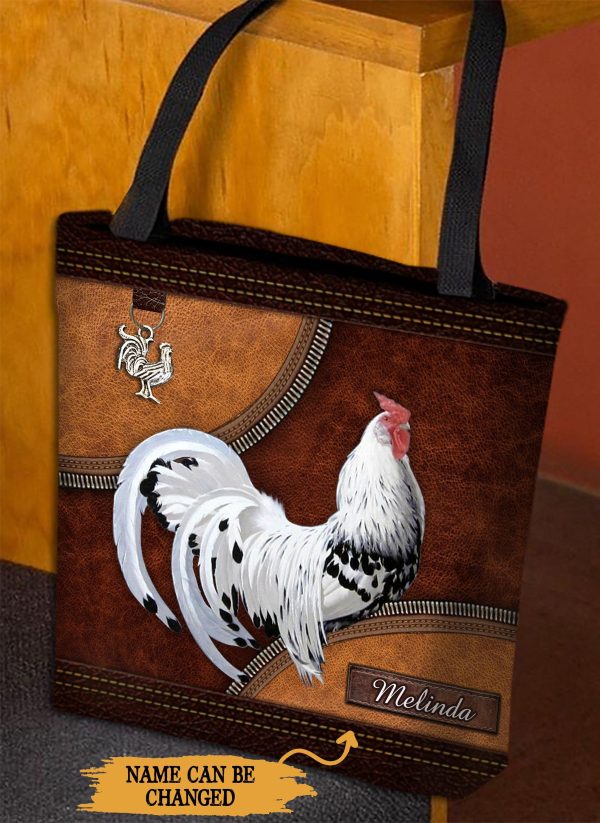 Personalized Chicken All Over Tote Bag, Personalized Gift for Farmers, Cow Lovers, Chicken Lovers - TO143PS06 Online Hot Sale - Image 2