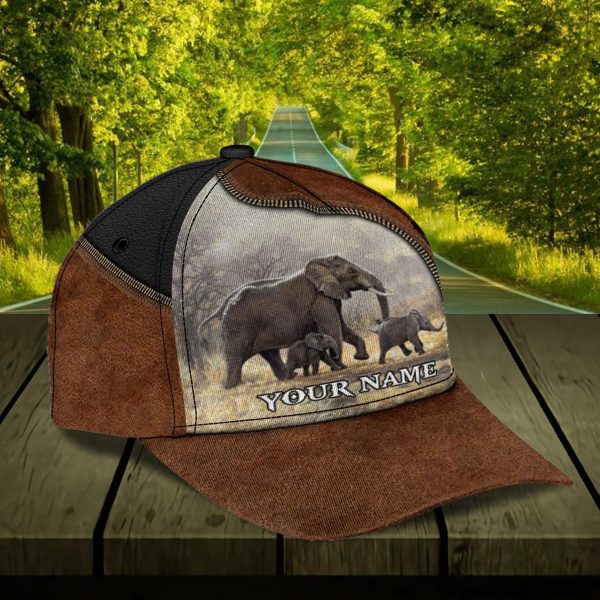 Personalized Elephant Classic Cap, Personalized Gift for Elephant Lovers - CP490PS06 Hot on Sale - Image 3