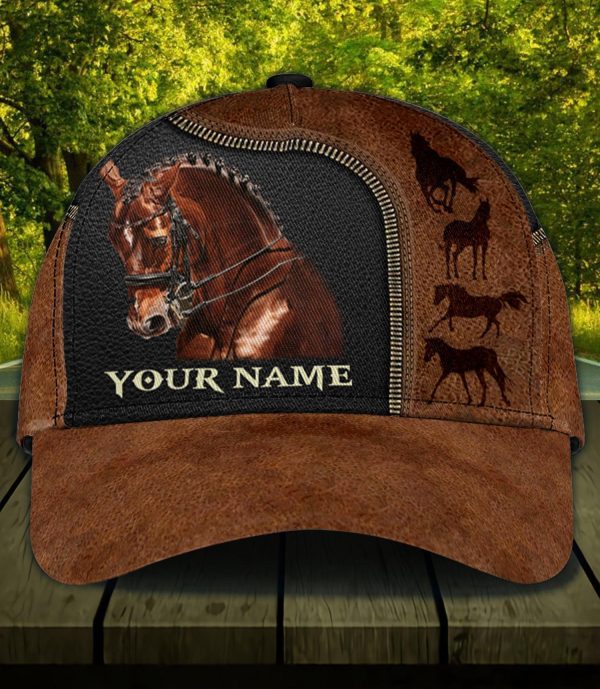 Personalized Horse Classic Cap, Personalized Gift for Horse Lovers - CP480PS06 Online now - Image 2