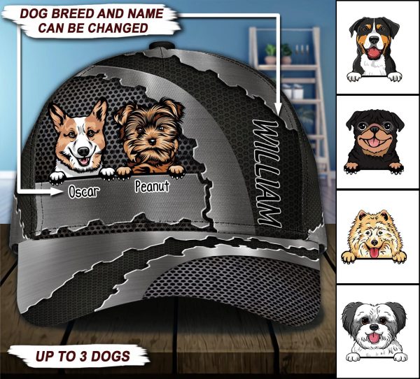 Dog Personalized Classic Cap, Personalized Gift for Dog Lovers, Dog Dad, Dog Mom - CP004PS09 Online Hot Sale
