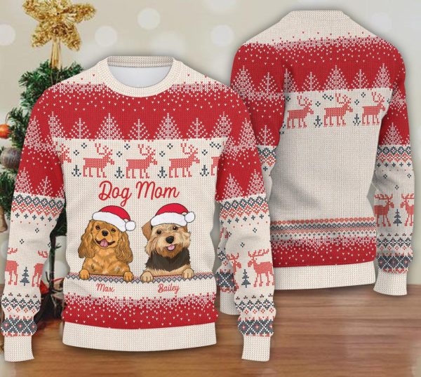 Personalized Dog Knitted Sweater, Personalized Gift for Dog Lovers, Dog Dad, Dog Mom - KN001PS09 For Sale - Image 2