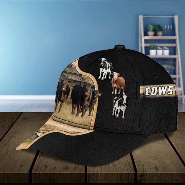 Personalized Cow Classic Cap, Personalized Gift for Farmers, Cow Lovers, Chicken Lovers - CP337PS06 on Sale - Image 5