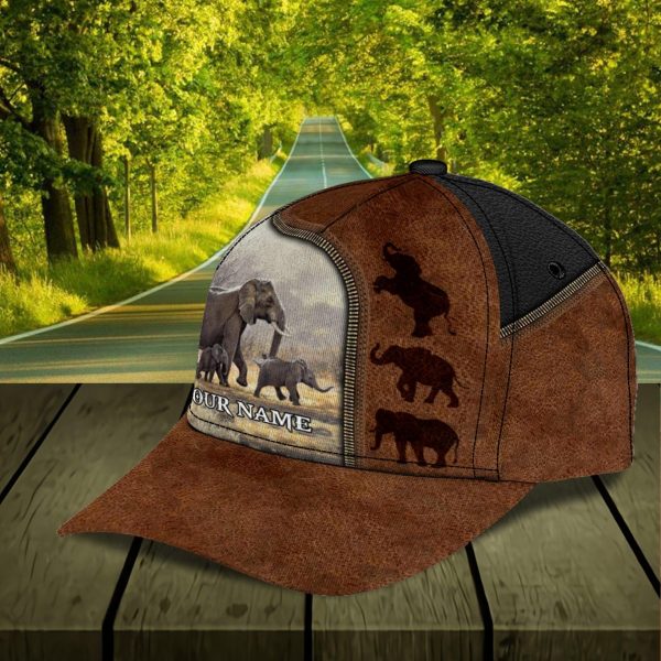 Personalized Elephant Classic Cap, Personalized Gift for Elephant Lovers - CP490PS06 Hot on Sale - Image 5